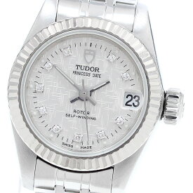 チュードル TUDOR 92514 プリンセスデイト 10Pダイヤ 自動巻き レディース _909603【ev15】【中古】