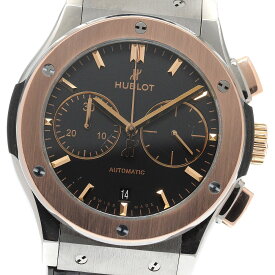 ベルト訳あり ウブロ HUBLOT 521.NO.1181.LR クラシックフュージョン チタニウム クロノグラフ 自動巻き メンズ 保証書付き_915172【中古】