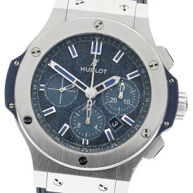 ウブロ HUBLOT 301.SX.2770.NR.JPN15 ビッグバン ジーンズ スチール ブルー リミテッド 100本限定 自動巻き メンズ 保証書付き_917649【中古】