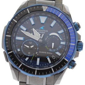 カシオ CASIO OCW-P2000B-1AJF オシアナス カシャロ デイデイト ソーラー電波 メンズ 箱付き_920352【中古】