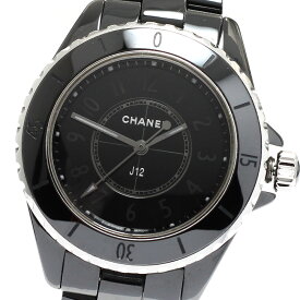 訳あり シャネル CHANEL H6346 J12 ファントム クォーツ レディース 保証書付き_912820【中古】