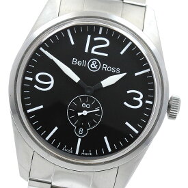 ベル＆ロス Bell＆Ross BR123-95-SS オフィサー スモールセコンド 自動巻き メンズ _919698【ev15】【中古】