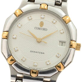 コンコルド Concord 15.14.247/G サラトガ 11Pダイヤ クォーツ メンズ _935543【中古】