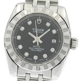 チュードル TUDOR 22010 クラシックデイト 10Pダイヤ 自動巻き レディース _940370【ev10】【中古】