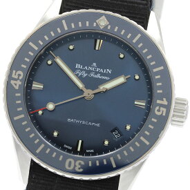 ブランパン Blancpain 5100-1140-NAOA フィフティ ファゾムス バチスカーフ デイト 自動巻き メンズ 保証書付き_936393【中古】