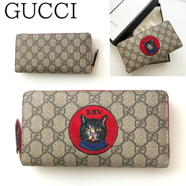 楽天市場 奇跡の再入荷 新品 正規品 送料無料 ギフト包装無料 Gucci グッチ 長財布 ミスティックキャット 猫 ワッペン f28g9753 限定 就職 入学 成人 箱付き ギフト プレゼント 誕生日 記念日お祝い 母の日クリスマス プレゼント ワールドクローゼット