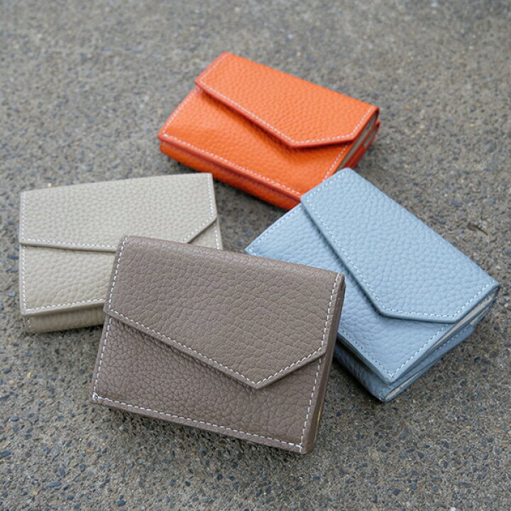 楽天市場】∞ギフト箱付∞財布 レディース コンパクト 牛革 三つ折り  
