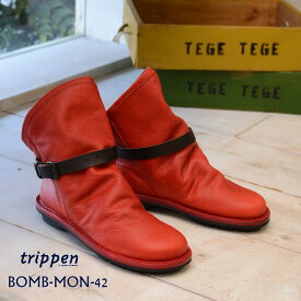 TRIPPEN(トリッペン)BOMB-MON-42RD-ES-BK[ショートブーツ　レザー　レディース]