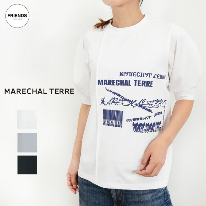 楽天市場】MARECHAL TERRE(マルシャルテル)パフスリーブロゴプリント T 