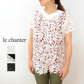 【送料無料】le chanter(ルシャンテ)レースデザイントップス920203(レース　Vネッ　レディース)