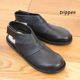TRIPPEN(トリッペン)MUTE-ALB211BLK-BK[ベルクロ　靴　レザー　レディース]