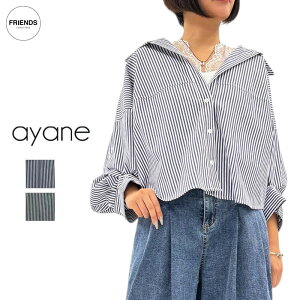 �y�\��z�yayane 2026 SPRING �zayane(�A�����j�X�g���C�v�{�^���^�b�N�X���[�u�V���c 816332 �^�b�N�V���c �V���c �u���E�X �X�g���C�v�V���c ���R���V���X �f�U�C���g�b�v�X �J�b�g�\�[ ���f�B�[