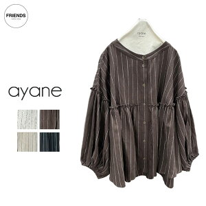 �y�\��z�yayane 2026 MID SUMMER �zayane(�A�����j�s���X�g���C�v�{�����[���X���[�u�V���c 836619 �X�g���C�v�V���c ���R���V���X�@�u���E�X �V���c �H�D�� ���f�B�[�X �A���� 30/40/50/60�� �u�����h 