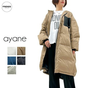 �y�\��z�yayane 2026 AUTUMN&WINTER�zayane(�A�����j�m�[�J���[�����O�_�E�� 856702 �_�E���R�[�g �_�E���@�W���P�b�g �R�[�g�@�����O ���f�B�[�X �A���� 30/40/50/60�� �I�[�^���@�E�B���^�[ AW