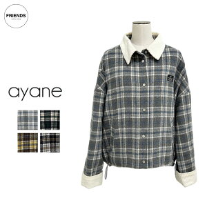 �y�\��z�yayane 2026 AUTUMN&WINTER�zayane(�A�����j�`�F�b�N�����L���g�u���]�� 856714 �`�F�b�N�u���]�� �W���P�b�g �u���]�� �L���g�W���P�b�g �H�D�� ���f�B�[�X �A���� 30/40/50/60�� �I�[�^���@�E