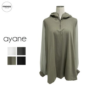 �y�\��z�yayane 2026 AUTUMN&WINTER�zayane(�A�����j�o���[���V���G�b�g�t�[�f�B�[�`���j�b�N 856749 �`���j�b�N �t�[�h �t�[�f�B�[ �f�U�C���g�b�v�X �`���j�b�N�����s ���f�B�[�X �A���� 30/40/50/60