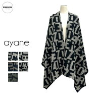 【予約・限定】【ayane 2026 WINTER】ayane(アヤン）インポート生地ロゴショール 876808 ショール ストー…
