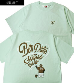 【ネコポス送料無料】 BEN DAVIS ベンデイビス スクリプト ハート Tシャツ SCRIPT HEART TEE / メンズ クルーネック 半袖Tシャツ ゴリラ ハート バックプリント ワンポイントロゴ刺繍 アメカジ カジュアル C-26580048 父の日 ギフト