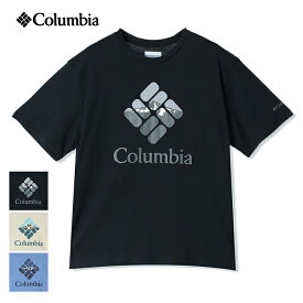 【クーポンで5%OFF対象！6/11まで】【メール便送料無料】 COLUMBIA コロンビア メンズ ラピッドリッジグラフィックTシャツ / ロゴプリント 半袖Tシャツ 薄手 綿 オーガニックコットン アウトドア キャンプ フェス AX0403 【2】