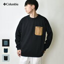 【メール便送料無料】COLUMBIA コロンビア ヤングストリートロングスリーブクルーTシャツ / メンズ ポケット付きロンT ポケットTシャツ 長袖 ワンポイントロゴ 紫外線防止 UVカット 吸湿速乾 アウトドア 25FW PM0898