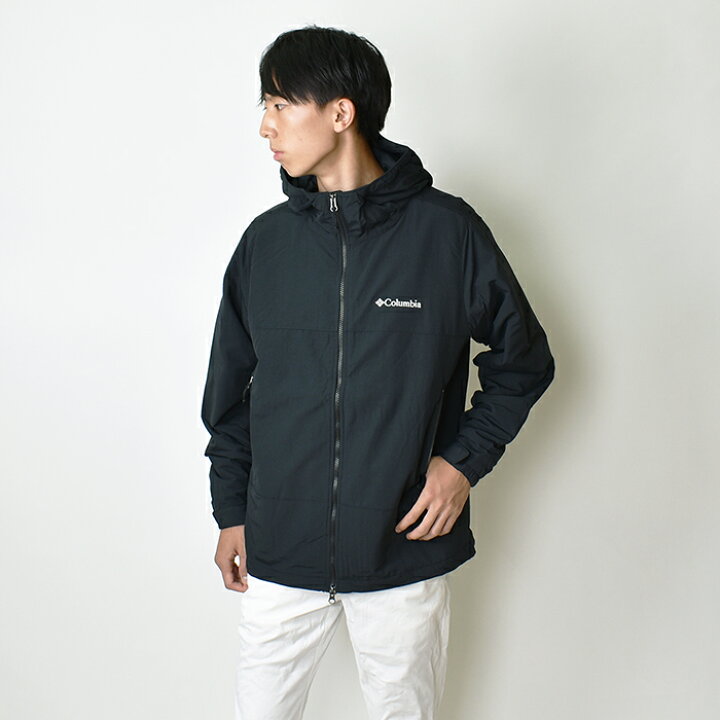 Columbia 中綿 ナイロン マウンテンパーカー ジャケット L フード収納 
