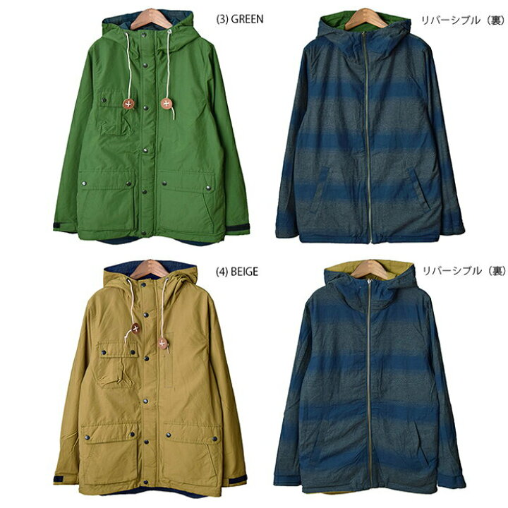 楽天市場】grn ジーアールエヌ 60/40クロス リバーシブル マウンテン 