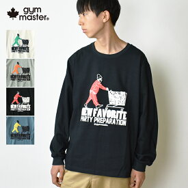 【SALE 20％OFF】【クロネコゆうパケット送料無料】 gym master ジムマスター 7.2oz NEW FAVORITE ロンTEE / メンズ レディース クルーネック ロングスリーブTシャツ 長袖 綿 コットン ナノファイン加工 制菌 防臭 汗染み軽減加工 おじさん プリント G933676