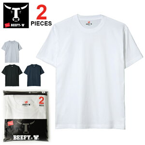 �y�l�R�|�X���������z Hanes BEEFY T-SHIRT �w�C���Y �r�[�t�B�[ T�V���c �p�b�NT 2P (2���g) / �w�C���Y ����T�V���c ���n Hanes �R�b�g�� ��100% ���� �z���C�g �u���b�N �w�U�[�O���[ �l�C�r�[ ��T �� 