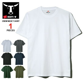 【メール便送料無料】 Hanes BEEFY T-SHIRT ヘインズ ビーフィー Tシャツ パックT 1P (1枚入) / クルーネック 半袖無地Tシャツ Hanes コットン100％ 綿100% 厚手 ヘビーウェイト 肉厚 タグレス 白 ホワイト 黒 ブラック H5180