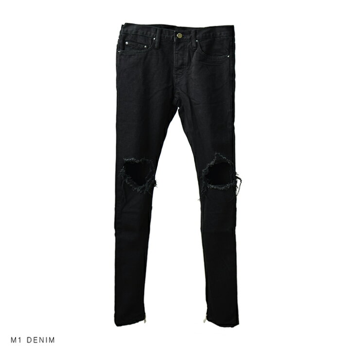 楽天市場】【送料無料】mnml ミニマル M1 DENIM BLACK M1デニム 