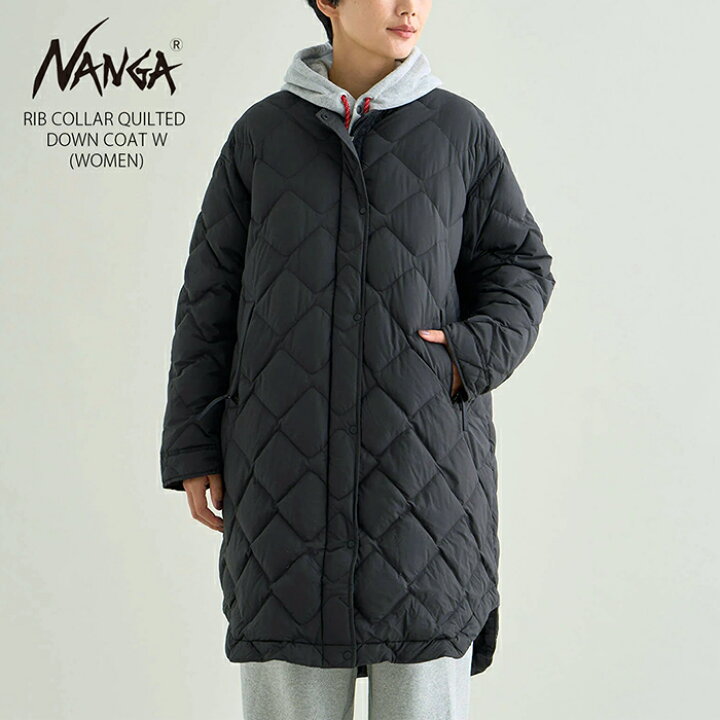 楽天市場】NANGA ナンガ レディース リブカラーキルティッド ダウン 
