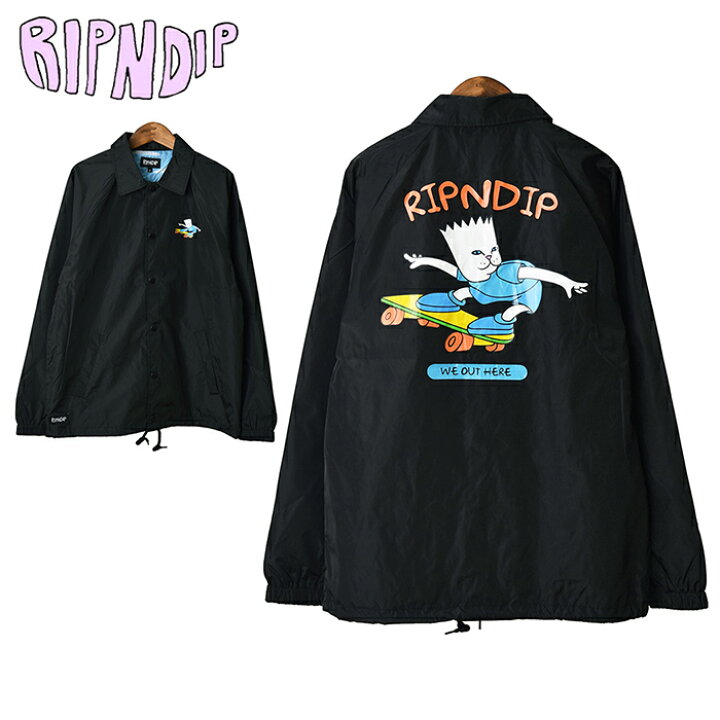 楽天市場】【送料無料】RIPNDIP リップンディップ コーチジャケット 
