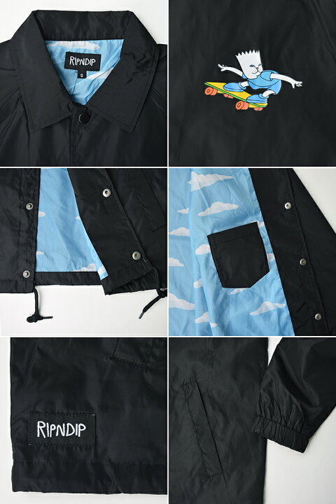 楽天市場】【送料無料】RIPNDIP リップンディップ コーチジャケット 