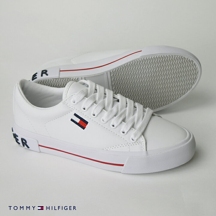 楽天市場 Tommy Hilfiger トミーヒルフィガー Flint2 レディース スニーカー ローカットスニーカー ホワイト 白 フラッグロゴ シューズ 靴 Cloth Harbor クロスハーバー
