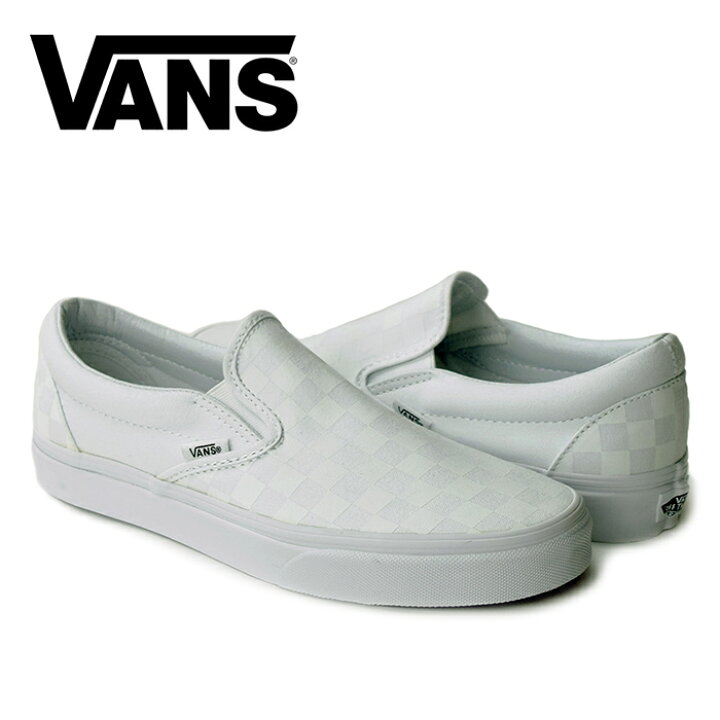 楽天市場】【送料無料】 VANS CLASSIC SLIP ON CHECKERBOARD ヴァンズ 