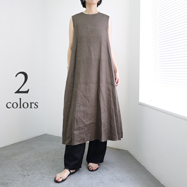 楽天市場】mizuiro ind ミズイロインド リネン ノースリーブ フレア  