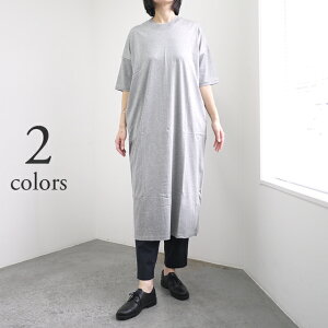 �ySALE 30��OFF�zALWEL �I���E�F�� TEE DRESS [GL-1] �^ ���f�B�[�X �����s�[�X T�V���c�h���X �N���[�l�b�N ������� ���C�h �u���b�N �� �O���[ ���{��