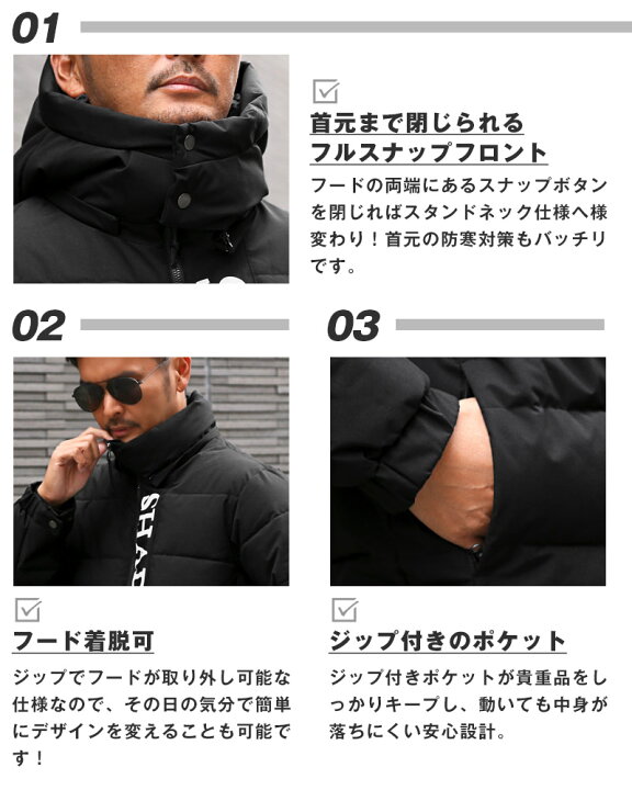 楽天市場】【送料無料】ブルゾン フード ロゴ ライン フード 秋冬 