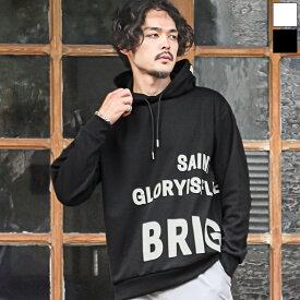 【光沢プリントパーカー】メンズパーカー フード フーディー トップス ビッグロゴ 光沢 レディース ストリート 韓国系 ユニセックス 秋冬 ビター系 ラフ aa-2716