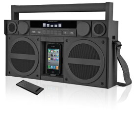 iHome IP4GZC FM 30-Pin iPod/iPhone Speaker Dock Boombox (Gunmetal)
