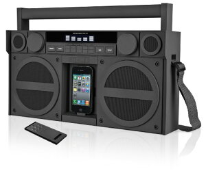 iHome IP4GZC FM 30-Pin iPod/iPhone Speaker Dock Boombox (Gunmetal)