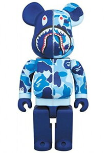 BAPE(R) CAMO SHARK BE@RBRICK 400% ブルー