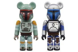 BE@RBRICK ベアブリック スター・ウォーズ JANGO FETT & BOBA FETT ABS&PVC 塗装済みアクションフィギュア (2パック)　メディコム・トイ
