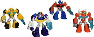 �g�����X�t�H�[�}�[ ���X�L���[�{�b�c�@Set of 4: Optimus Prime, Bumblebee, Heatwave the Fire-Bot, and Chase