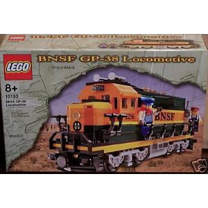 ���S�@�g���C���@LEGO�@10133 Burlington Northern Santa Fe (BNSF) GP-38 Locomotive ���s�A���i