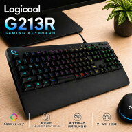 ＼マラソン期間 ポイント最大28.5倍／【即納/送料無料】ロジクール G ゲーミングキーボード 有線 G213r …
