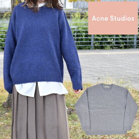 アクネストゥディオズ Acne Studios 19P173-BKA103 PURPLE/DARK GRAY 19P173-BK9104 LILAC/GRAY SAMARA WOOL ニット ウール セーター クルーネック パープル グレー レディース【送料無料】