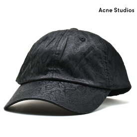 【ゴールデンウイークSALE】アクネストゥディオズ キャップ メンズ ベースボールキャップ 帽子 ペイズリー ブラック 黒 Acne Studios CAP【送料無料】