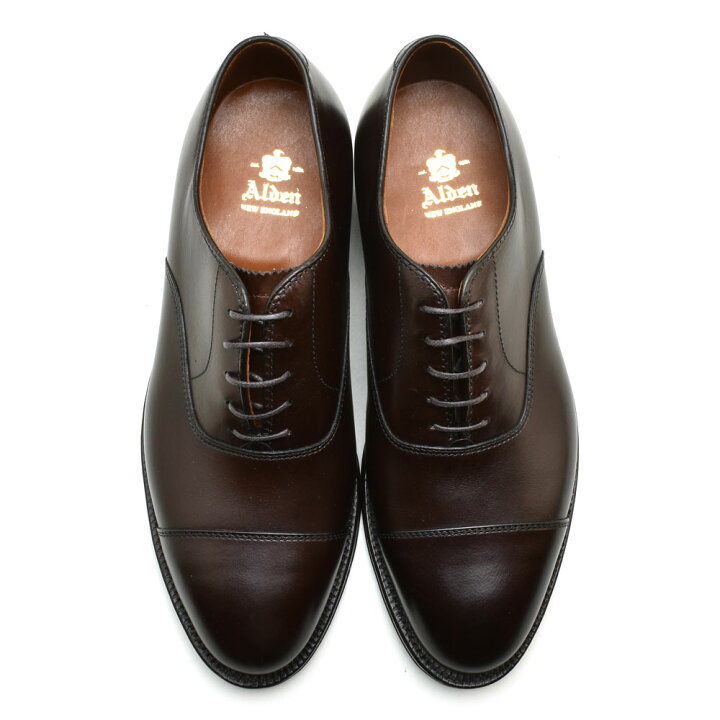 楽天市場】オールデン ALDEN 920 ダークブラウン STRAIGHT TIP BAL 