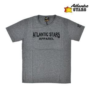 �A�g�����e�B�b�N�X�^�[�Y Atlantic STARS AMF1854 T-shirt GREY �v�����g T�V���c �J�b�g�\�[ �N���[�l�b�N �O���[ �����Y�y���������z